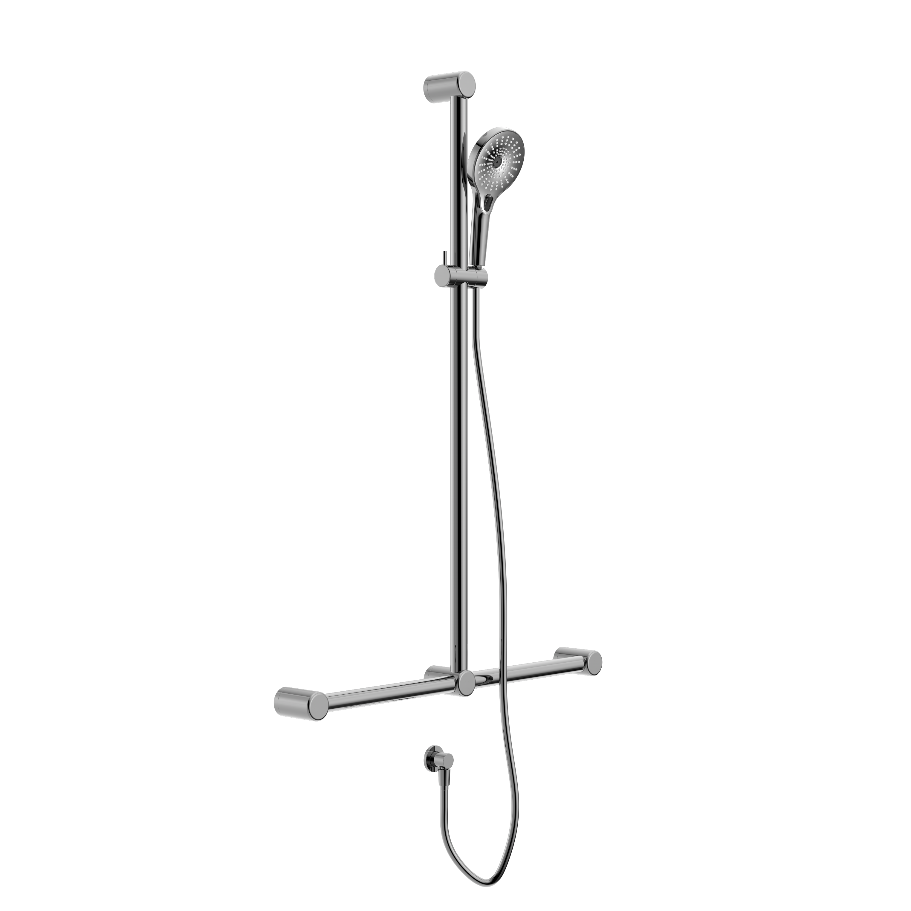 Mecca Care 32mm T Bar Grab Rail And Adjustable Shower Set
