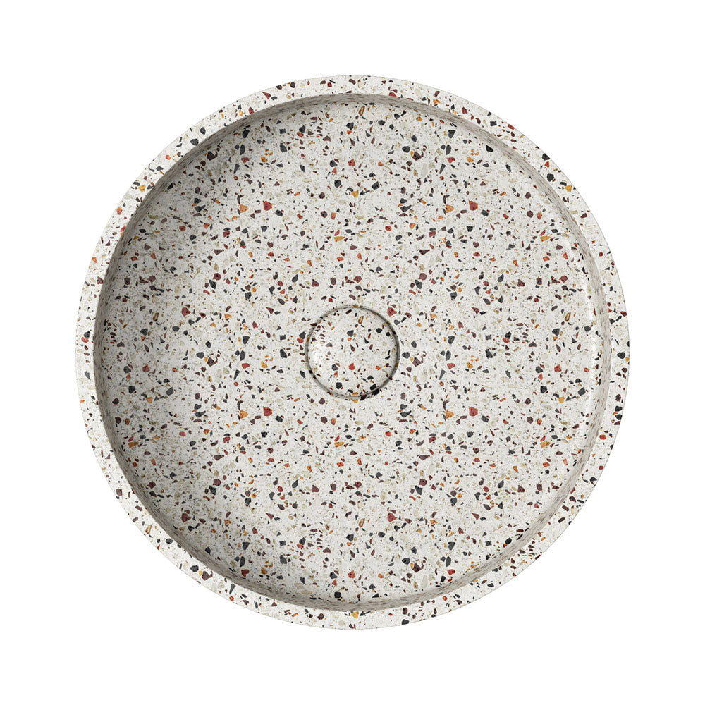 JADA Concrete Round Basin Above Counter 390x 120mm