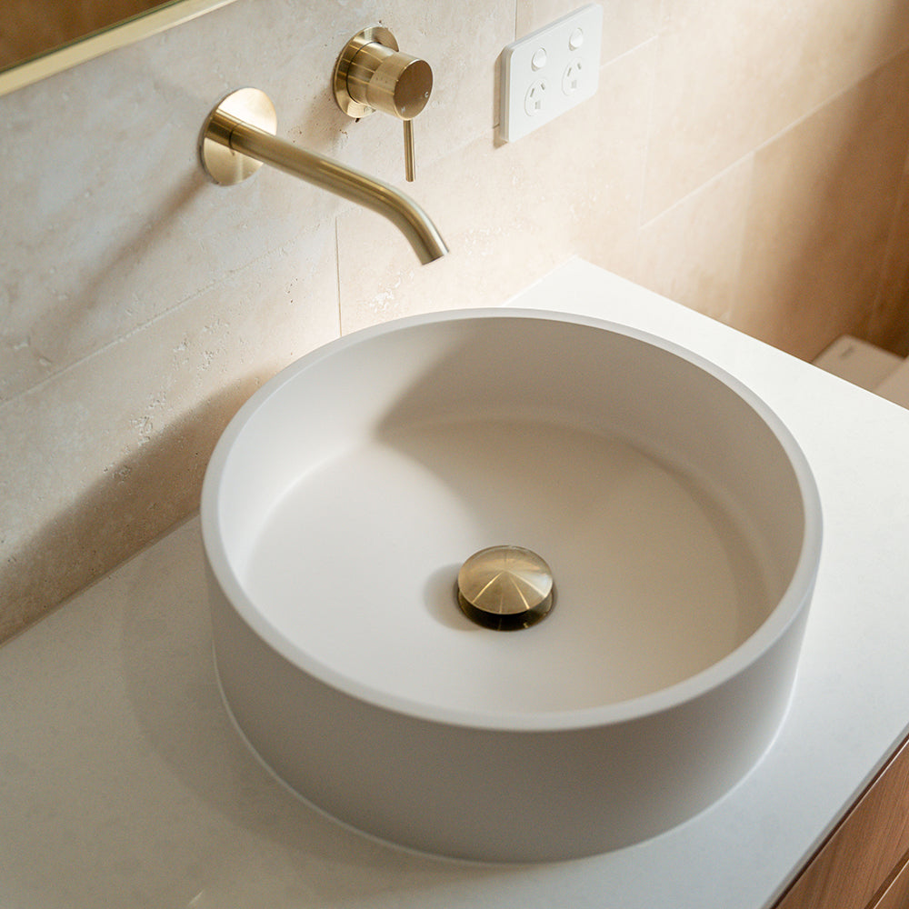 JADA Concrete Round Basin Above Counter 390x 120mm