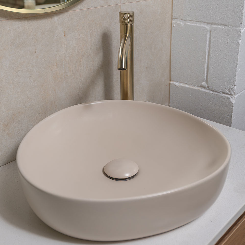 PEBBLE Small Slim Edge Basin 400mm Above Counter
