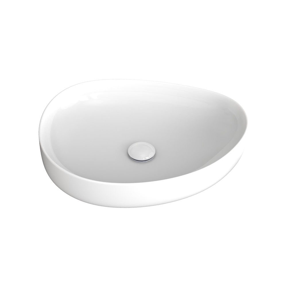 PEBBLE Medium Slim Edge Basin 500mm Above Counter