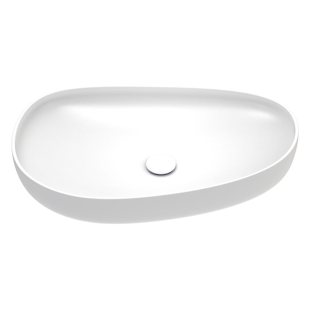 PEBBLE Large Slim Edge Basin 650mm Above Counter