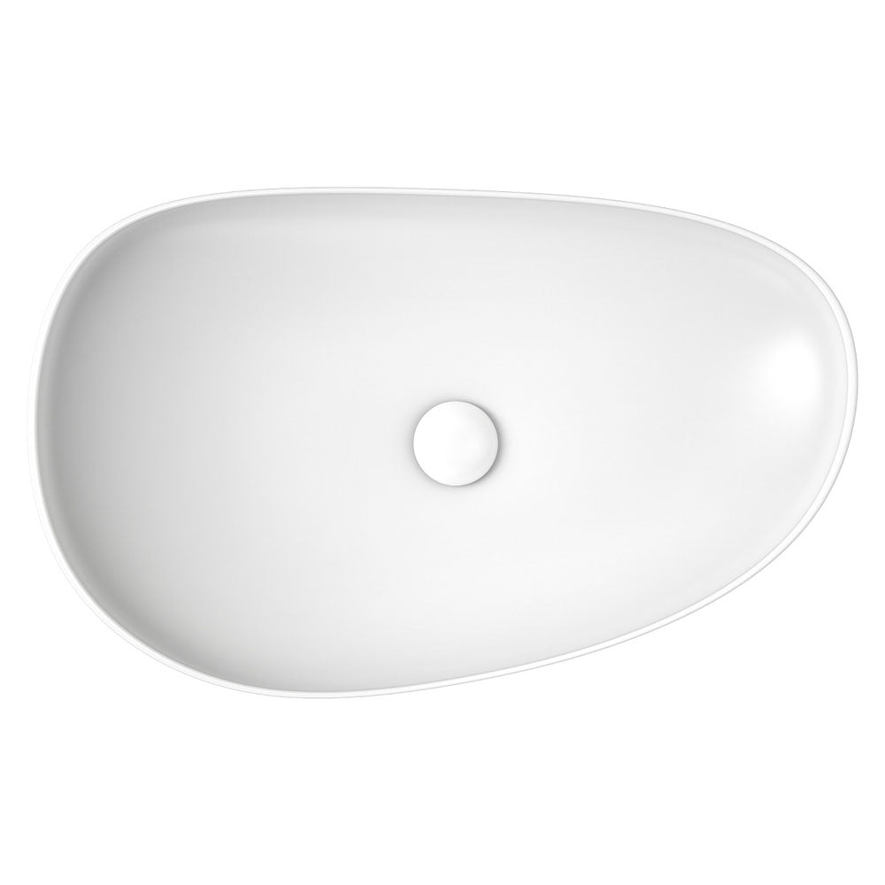 PEBBLE Large Slim Edge Basin 650mm Above Counter
