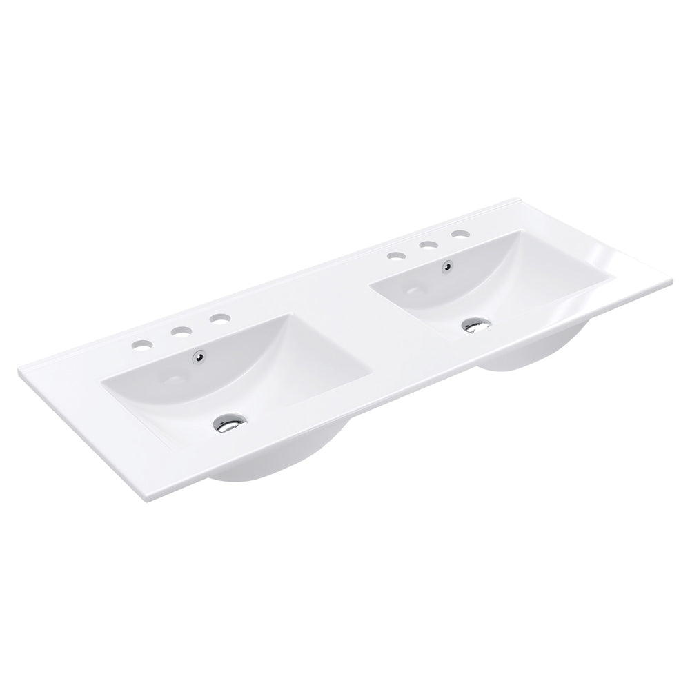 DOLCE Ceramic Top 1200x460mm Double Bowl Suits AU Made Vanities Only