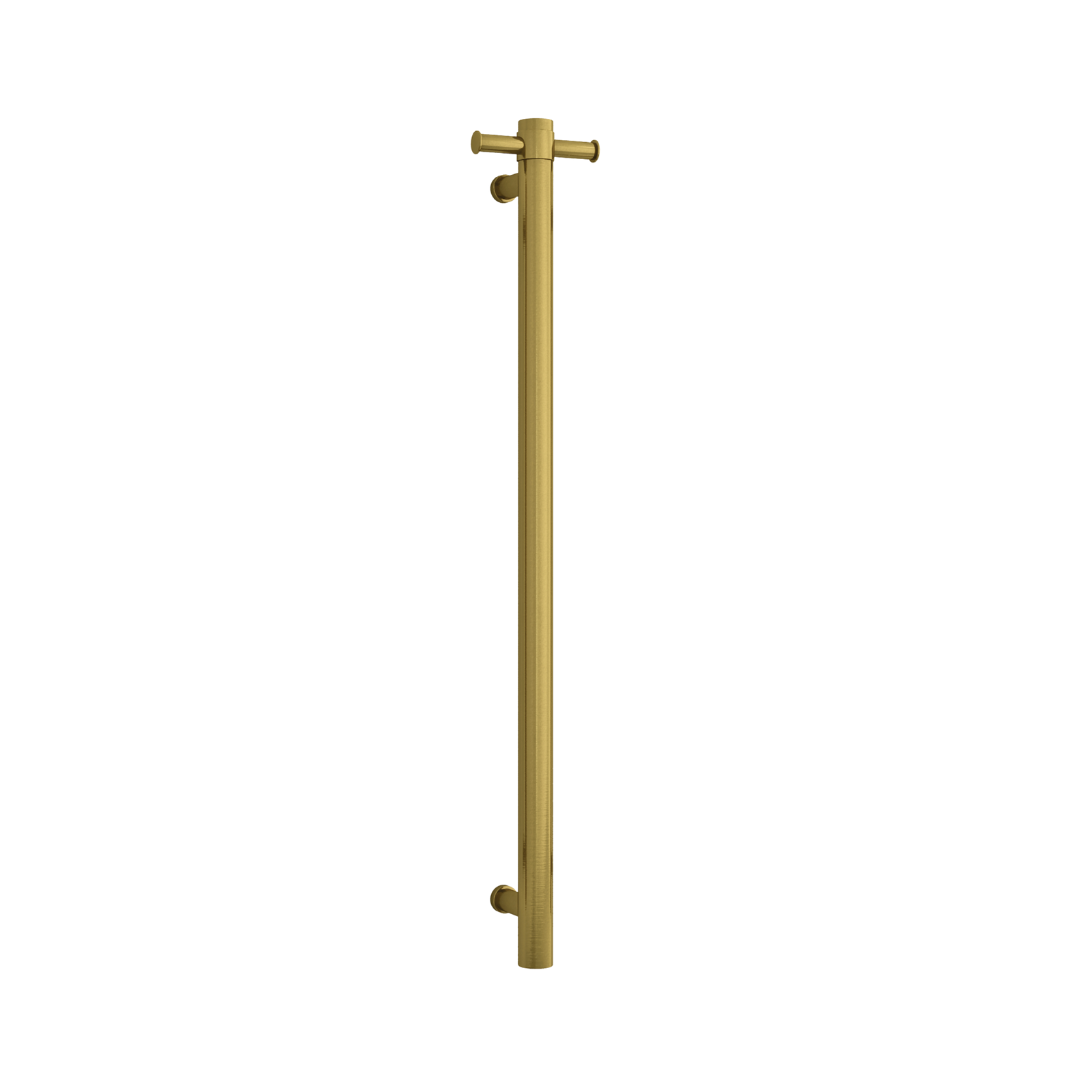 Round 240 Volt Vertical Single Heated Towel Rail