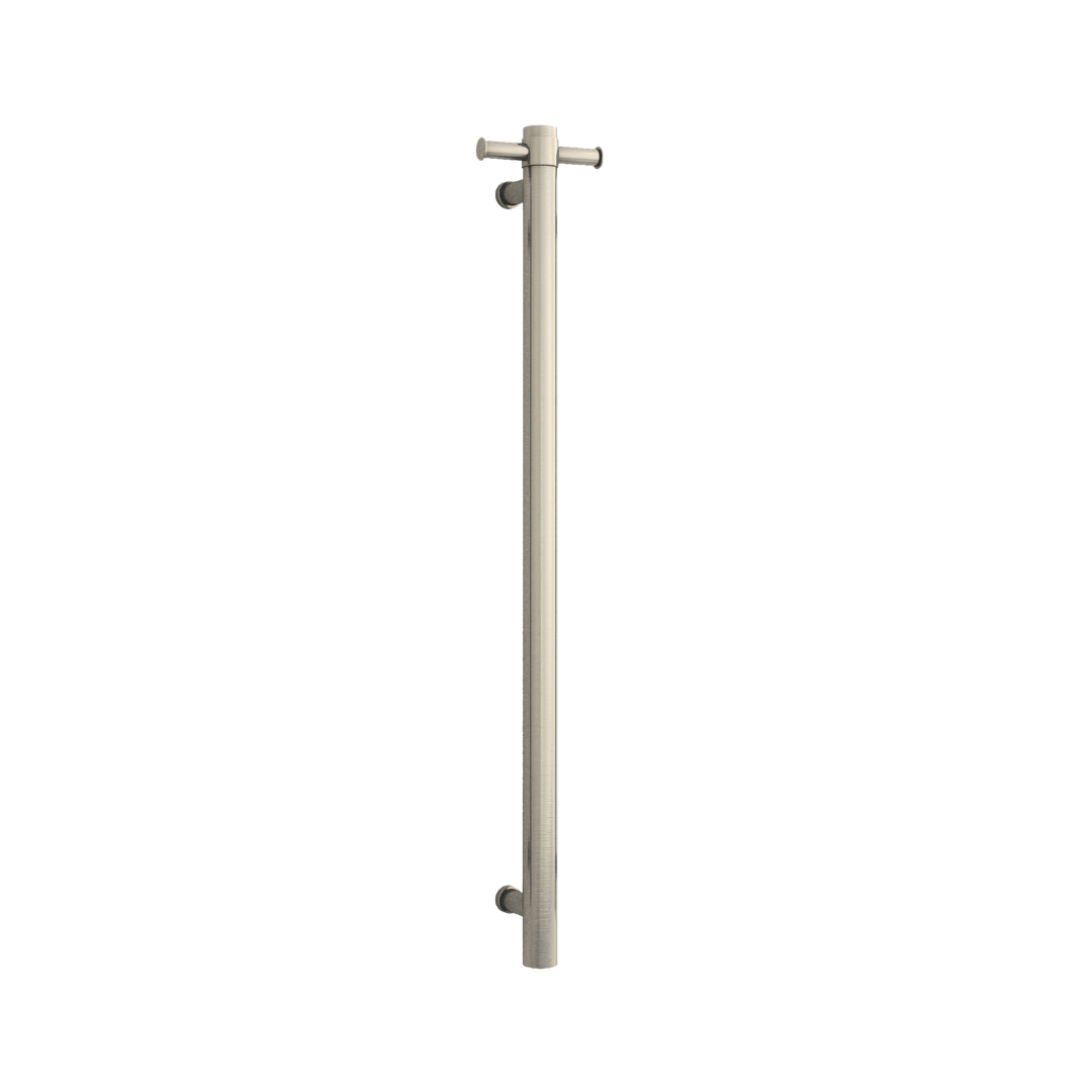 Round 240 Volt Vertical Single Heated Towel Rail