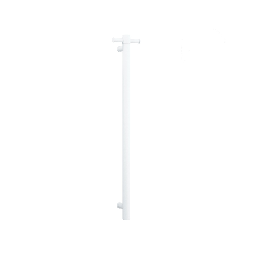 Round 240 Volt Vertical Single Heated Towel Rail
