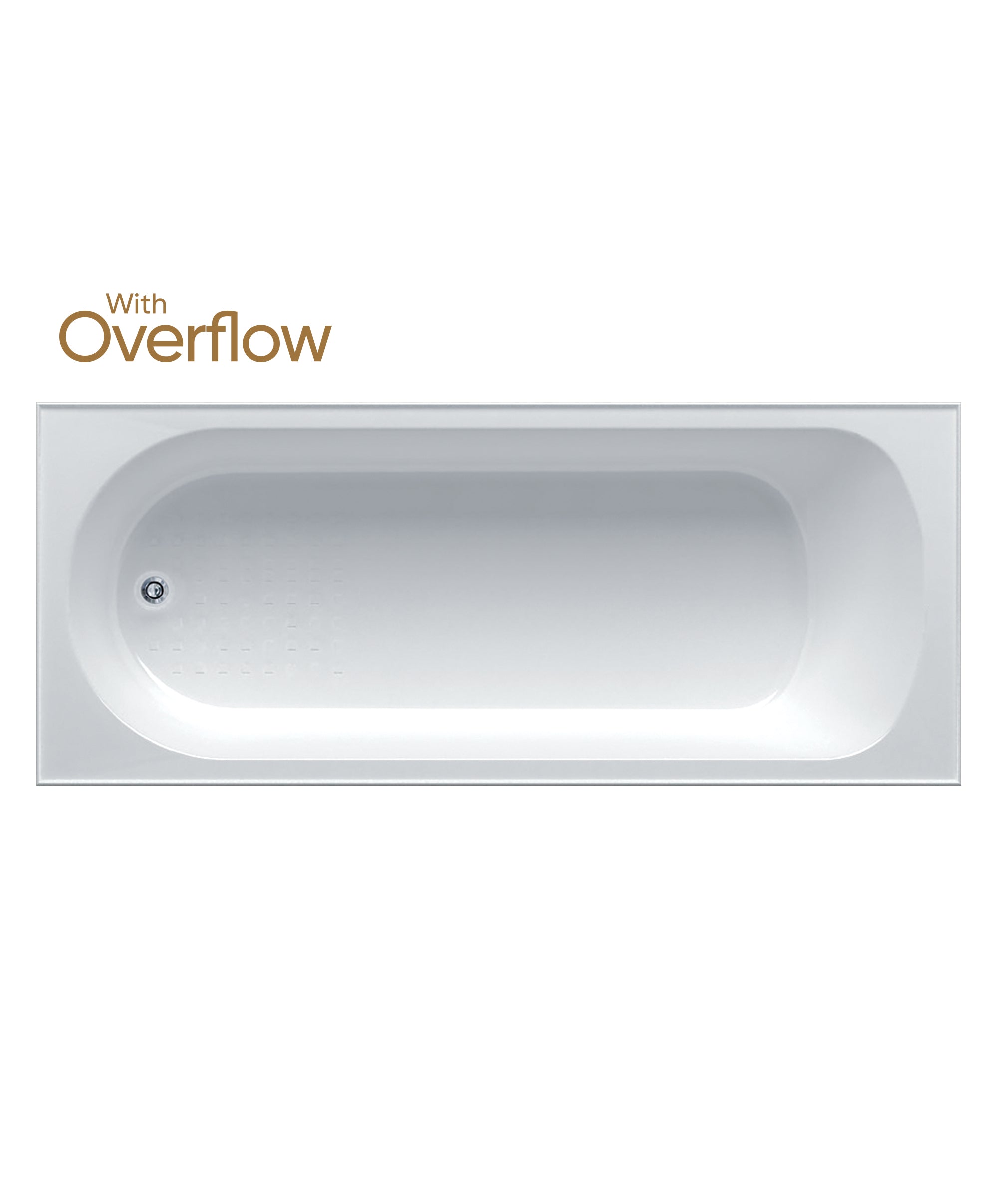 CHIOS 102 Inset Bath with Overflow
