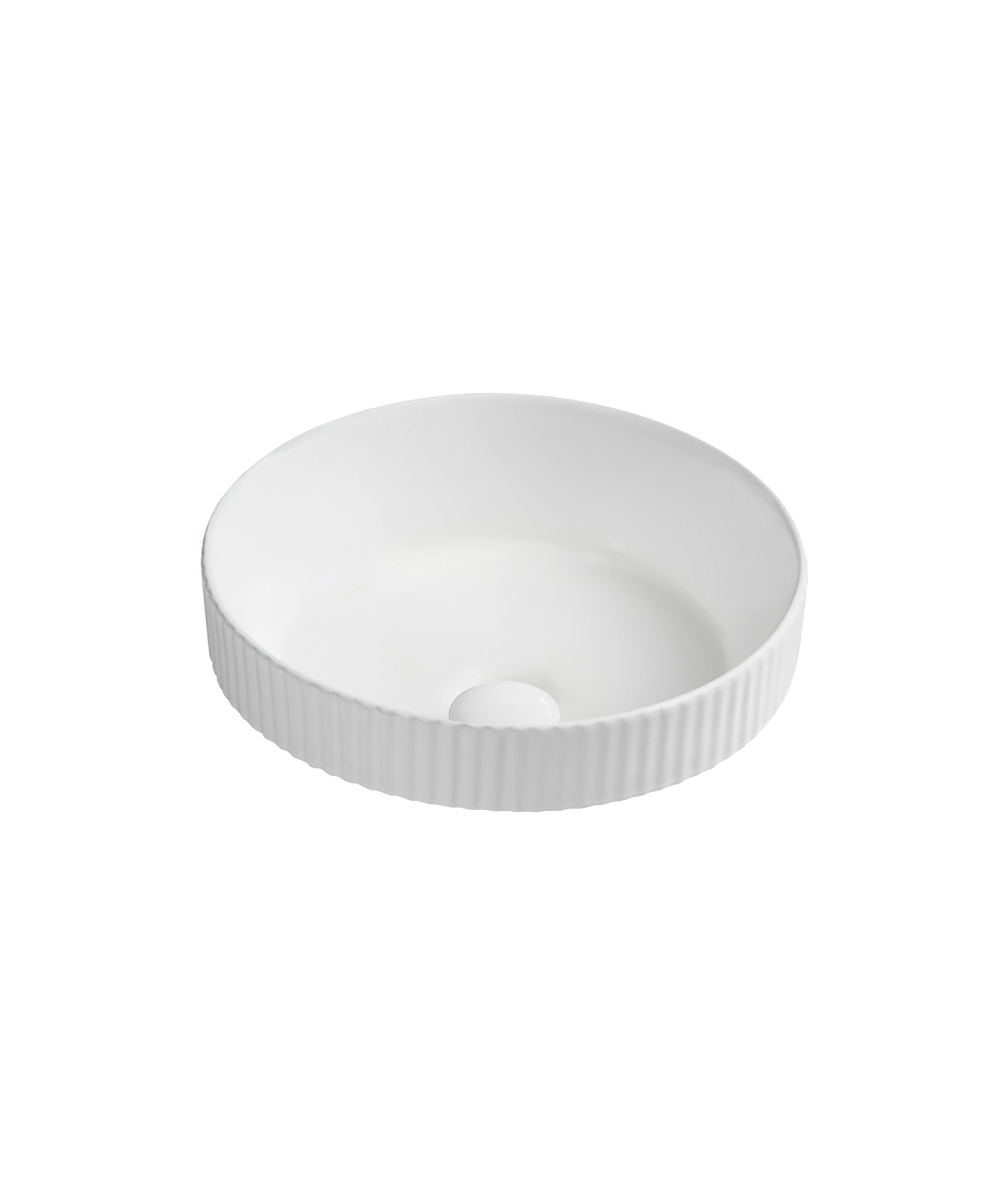 Cleo 380 Basin Inset Fluted Round
