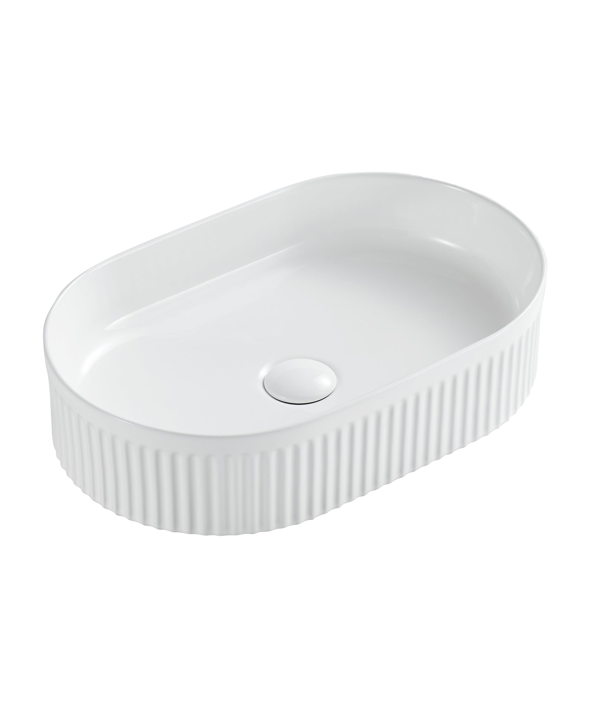 Cleo 500 Fluted Oval Basin