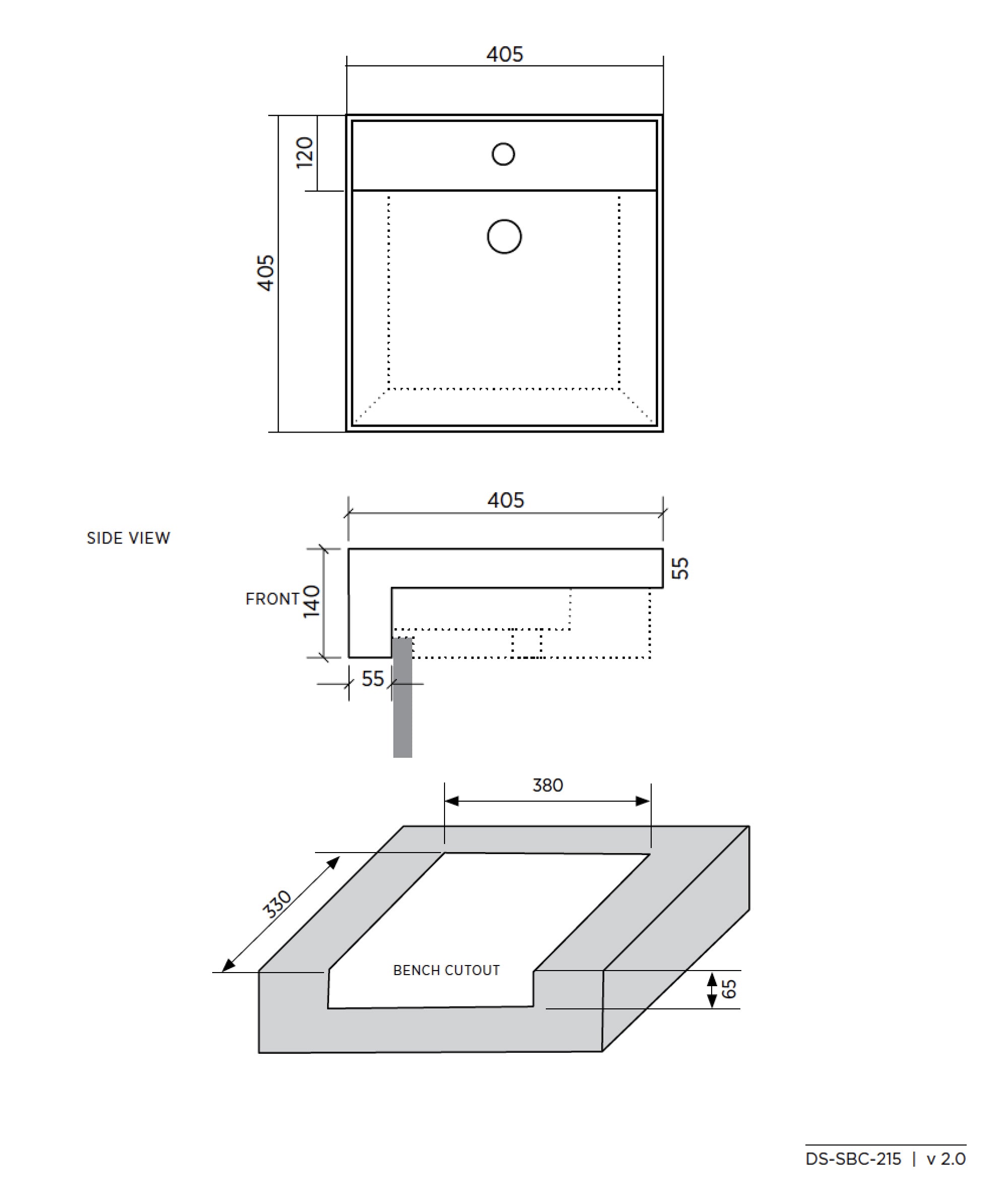 Kyra 215 Basin Semi