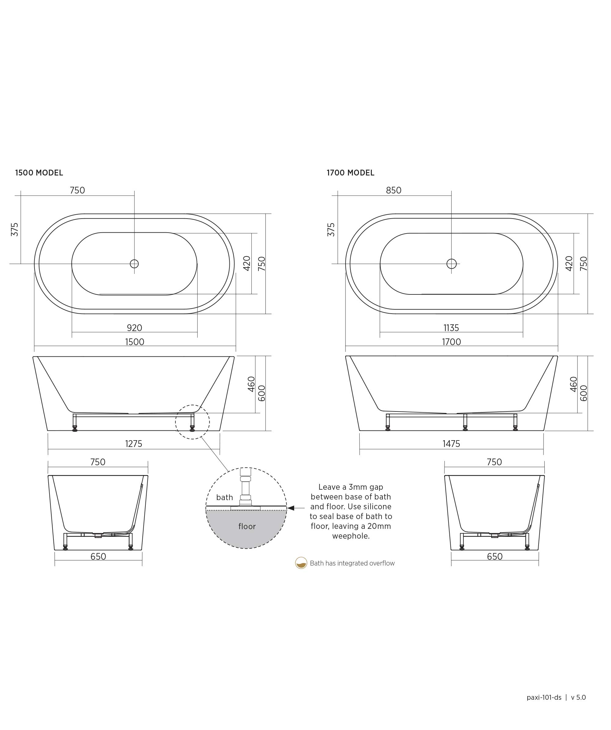 LIMNI 101 Bath with Smartfill