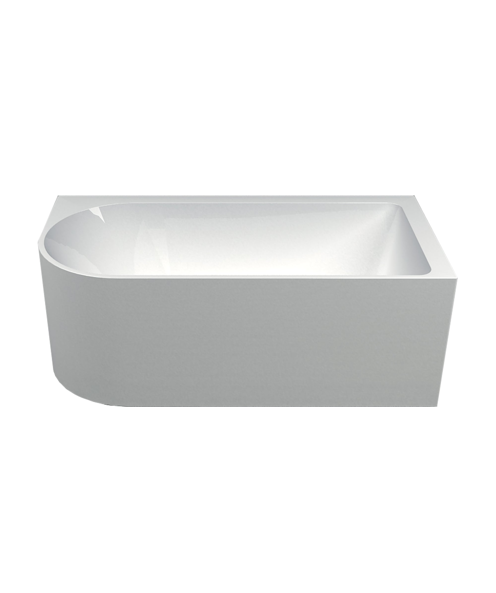 Plati 110 Corner Freestanding Bath - Overflow