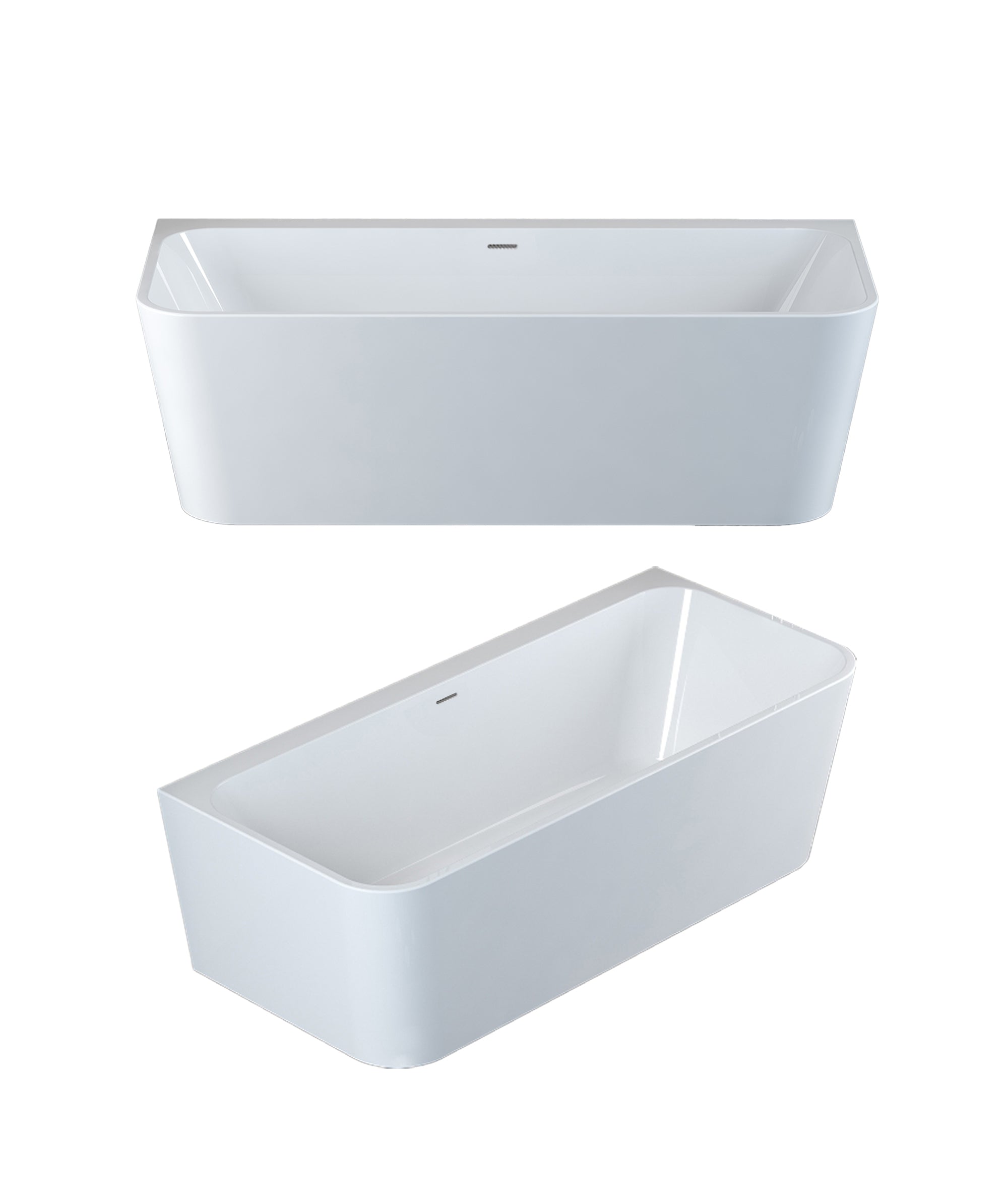 Plati 135 Back-to-wall freestanding bath